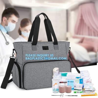 China Home Health Nurse Bag Empty, Portable Medical Supplies Shoulder Bag For Hospice, Home Visit, Hospital Interns for sale