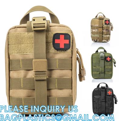 중국 Outdoor Utility Bags, Camping Hiking Empty Tactical Molle Medical First Aid Kit Waist Pouch Bag for Storage 판매용