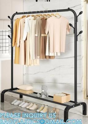 Cina Clothes Rack, Garment Rack, Clothing Rack for Hanging Clothes, Drying Rack Hanger, Steel Frame, Mesh Storage Shelf in vendita