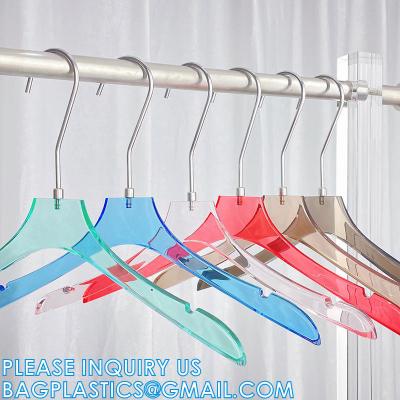 Cina Boutique Plastic Hanger OEM Brand Fashion Adult Coat Garment Display Plastic Gold Hangers in vendita