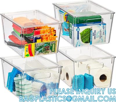 중국 Plastic Storage Bins With Lids X-Large – Perfect Kitchen Or Pantry Organization, Fridge, Cabinet Organizers 판매용