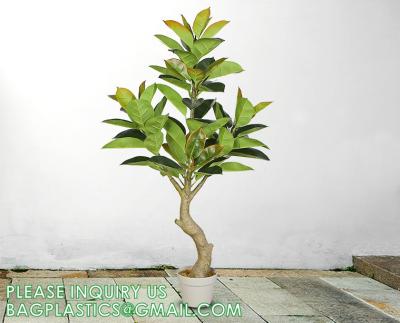 Cina le piante conservate in vaso della Camera del Faux dei bonsai della quercia di 1.3m per la casa di gomma artificiale della pianta di ficus della decorazione domestica mette in vendita