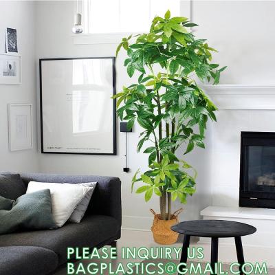 Cina Artificial Trees Tall Faux Money Tree Big Fake Floor Plants Silk Trees Indoor Pachira Aquatica with 31 Branches in vendita