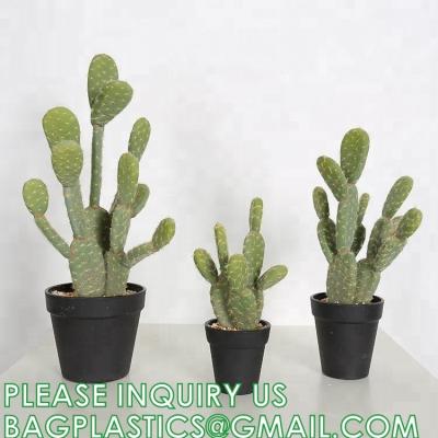 중국 Pear Cactus Artificial Cactus Fake Big Cacti Pick Tall Faux Bunny Ear Plants for Home Garden Office Store Decor 판매용