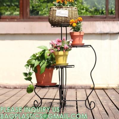 중국 Plant Stand Indoor Outdoor, Plant Shelf Multiple Flower Pot Holder, Metal Wrought Iron Planter Shelf Plant Display 판매용