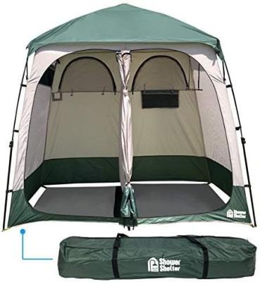 Cina Shower Shelter – Giant Portable Outdoor Pop UP Camping Shower Tent Enclosure – Changing Room – 2 Rooms – Instant in vendita