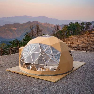 Cina Luxury Large Glamping Tent Outdoor Geodesic Dome Tent Event Dome Outdoor With Shower Toilet, Canopy Gazebos Screen in vendita