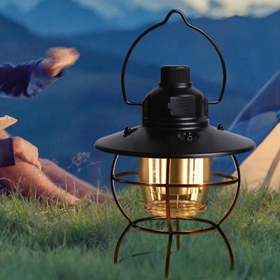 중국 Camping Light Bulb, Iron Abs Type C Rechargeable Power Supply Deluxe Tungsten Portable Led Retro Camping Lights 판매용