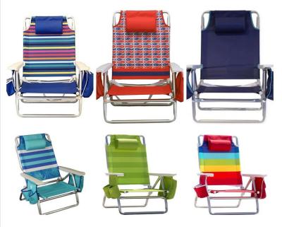 중국 Lawn Beach Chair, Portable Aluminum Dual-Purpose 5-Position Adjustable Durable Folding Beach Chair 판매용