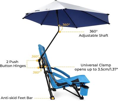 중국 Camping Folding Chair With Umbrella, Recliner Chairs, Beach Chair Adults Camping Chair High Back with Umbrella 판매용