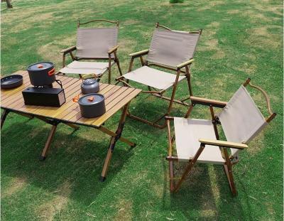 중국 Kermit Chair Foldable Portable Ultra-Light Metal Chair, Portable Wood Beach Chairs, Outdoor Folding Chair 판매용