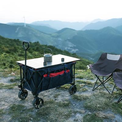 Cina Outdoor Garden Heavy Duty Utility Portable Large Capacity Camping Collapsible Wagon Cart With All-Terrain Wheels in vendita