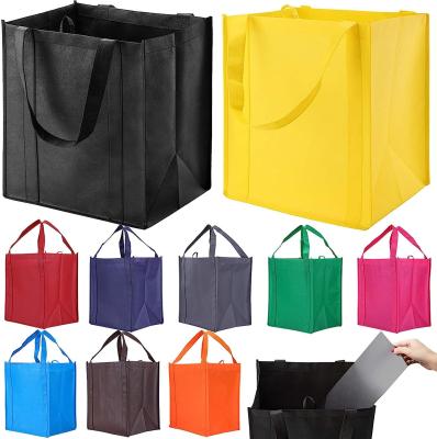 Cina Reusable Grocery Bags，Large Washable Foldable Shopping Bags，Heavy Duty Tote Bags With Reinforced Handles in vendita