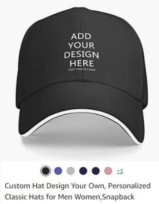 China Custom Baseball Cap With Your Text,Personalized Adjustable Trucker Caps Casual Sun Peak Hat For Gifts for sale