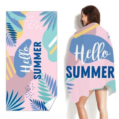 중국 Custom Logo Beach Towel Personalized Photo Design Text Name Beach Towel for Kids Men Women Sand Free Quick Dry Bath 판매용