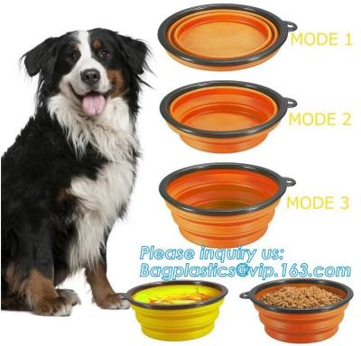 중국 Dog Travel Water Bottle Collapsible Bowls, 2 in 1 Pet Food Container with Collapse Bowls, Outdoor Portable Water Bowls 판매용