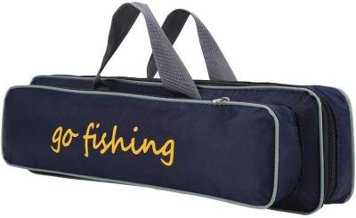 중국 Durable Canvas Fishing Rod & Reel Organizer Bag Travel Carry Case Bag- Holds 5 Poles & Tackle 판매용