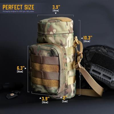 China Tactical Molle Water Pouch, Tactical Bottle Holder Military Water Bottle Bag Hydration Carrier H20 Pouch Kettle Pouch for sale