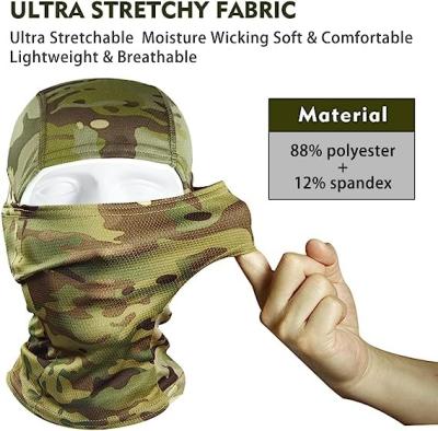 중국 Outdoor Camouflage Tactical Mask Scarf Military Camo Face Mask Bandana Balaclava Hood Headwear Men Women Tactical 판매용