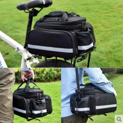 중국 Bike Rear Rack Bag,Bicycle Trunk Bag,Panniers Bag,Cycling Luggage Bag,with rain Cover Bicycle Frame Back Saddle Bag 판매용