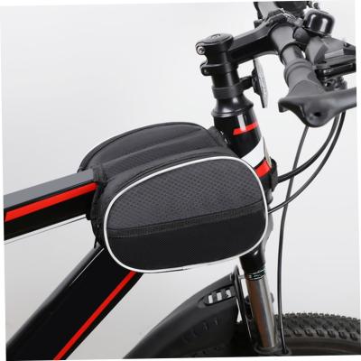 중국 Bike Phone Front Frame Bag Waterproof Bicycle Handlebar Bag With Touch Screen Cell Phone Case Holder Cycling Storage 판매용