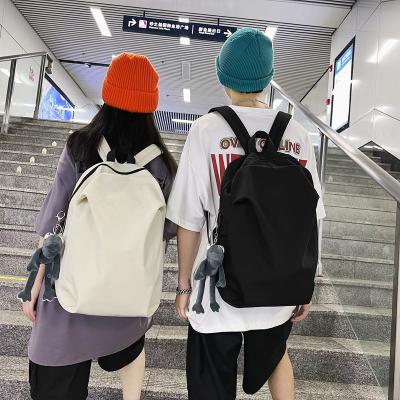 중국 Simple Backpack Fashion Large-Capacity Travel Backpack Female Casual College Student Junior High School School Bag 판매용