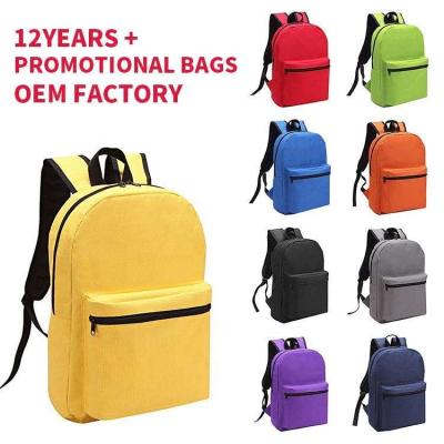 Cina Wholesale brand logo Custom eco 600d Polyester Cheap Children Kids Backpack School Bags For Boys Girl Backpack in vendita