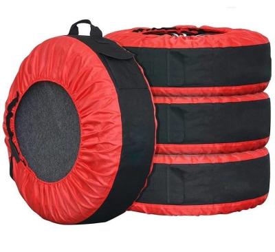 Cina Tire Cover, Seasonal Tire Totes,Polyester Wheel Tires Storage Bags, Waterproof Dustproof Wheel Covers Fit for 16