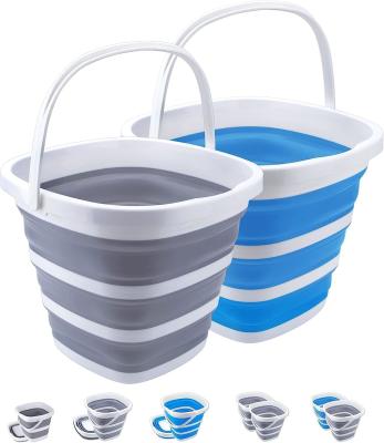 중국 Collapsible Plastic Bucket with 1.32 Gallon (5L) Each, Foldable Round Tub, Space Saving Outdoor Waterpot for Garden 판매용