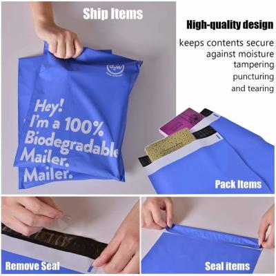 중국 Custom Polymailer Courier Bag Clothing Packaging Shipping Mailing Bags Compostable Envelopes 100% Biodegradable D2W 판매용