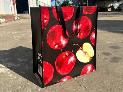 China Large Capacity Fabric Shopping Bags Folding Eco-Friendly Tuff Stength Tote Bags Reusable DIY Shoulder Bag Grocery Handbag Beige White for sale