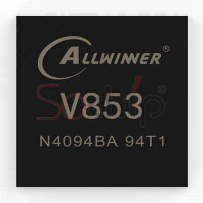 China Smart Vision AI solution for sampes --Allwinner V853 AI IC 2022 Nuclear Heterogeneous Three Chip Three 1T NPU A7+RSIC-V 1.2G 600MHz Support for sale