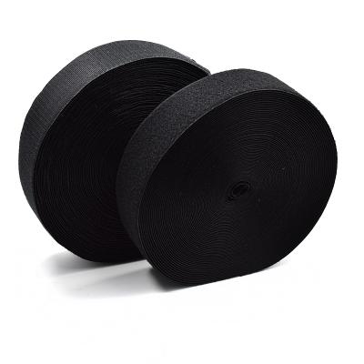 China RTS 100% quality nylon 50MM quality hook and loop fastener sustainable black and white dyeable for garment and automotive industry for sale