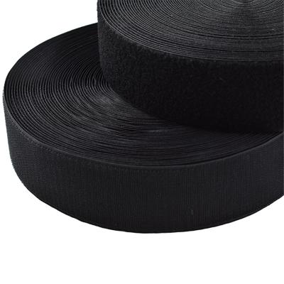 China RTS 100MM A grade black and white hook rolls tape magic dyeable viable tape and loop fastener for leather products and sofa for sale