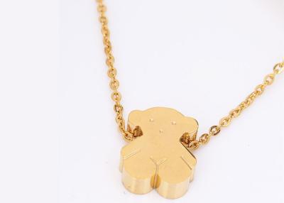 China Fancy Bear Shaped Stainless Steel Pendant Necklace N0007 For Gift / Party for sale