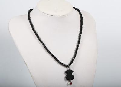 China Red Onyx / Black Onyx Bead Necklace , 17 Inches Pearl Bead Necklace For Gift for sale