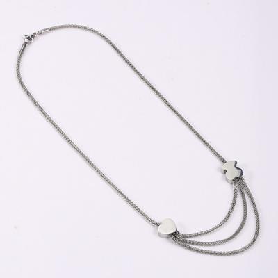 China 316 Stainless Steel Heart Necklace , Multi Layer Pendant Necklace For Women for sale