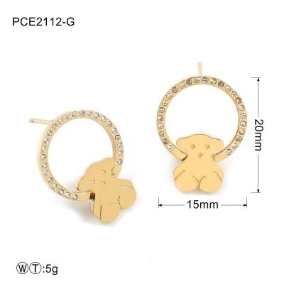 China Elegant Stainless Steel Loop Earrings Lady Jewelry Anniversary for sale