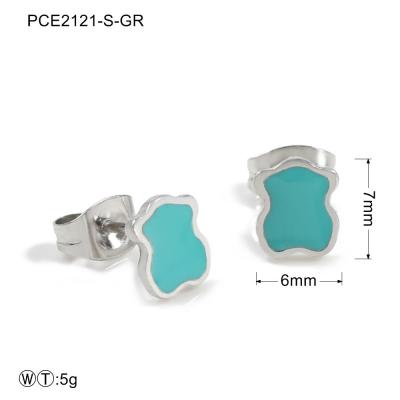 China Fashioable Gold / Silver Plated Titanium Earrings Fashion Engagement for sale