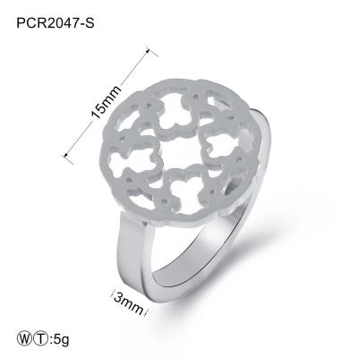 China 8 / 9 Size Stainless Steel Jewelry Rings / Ladies Fashion Jewellery for sale