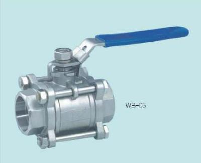 China Industry 2 Way 3PC Plug Welding Ball Valve for sale