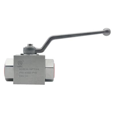 China INDUSTRY 3 Way TNP 3/4 High Pressure Ball Valve 315bar dn20 for sale