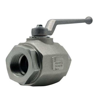 China Oil Steel High Pressure Hydraulic Ball Valve NPT 1 1/2