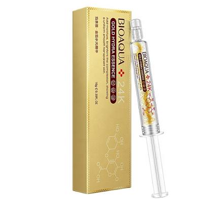 China Skin Revitalizer Bioaqua Needle Essence Moisture Filler 24k Hyaluronic Gold Vitamin C Acid/Water Light Serum For Face for sale