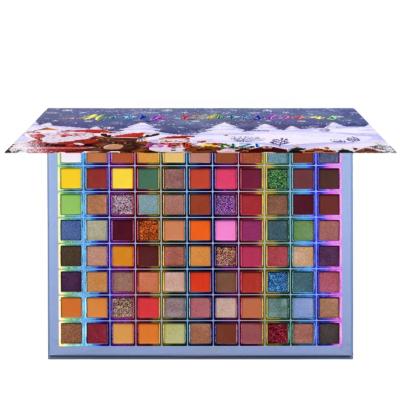 China Hot Style OEM Rainbow Glitter Cosmetics Eyeshadow Palette Waterproof Private Label for sale