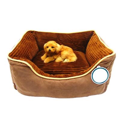 China China Supplier Multifunctional Washable Soft Fluffy Plush Indoor Removable New Fashion Travel Candy Color Luxury Pet Bed for sale