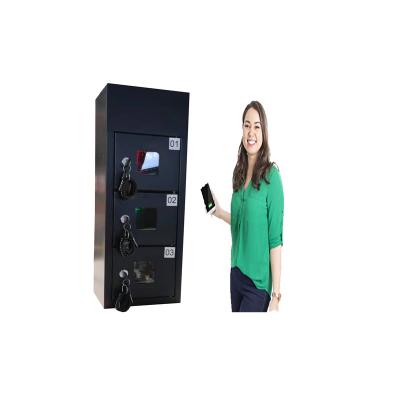 China Indoor Quick Charging Station Gym Phone Storage Charging Locker With Key Lock For Public Use for sale