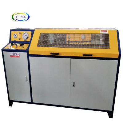 China Mainly used for pressure tester for kinds of pipes TEREK customized pneumatic booster pump test bench for pipes hose pipe brake tube pressure jetting test for sale