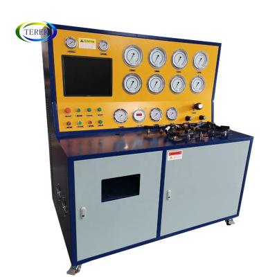 China Relief/safety valve testing TEREK brand computer control double port relief and safety valve test bench for sale