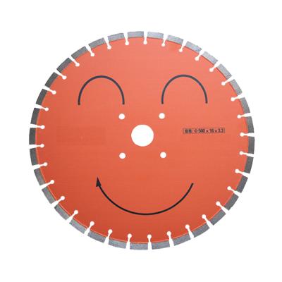 China YUESHEN 06-500 Marble Cutter Blade (Smiley) Saw Blade Diamond 500mm for sale